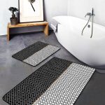 Vazo Çiçek Demetleri Özel Tasarımlı 2'li Kaymaz Tabanlı Banyo & Mutfak Paspas Takımı Realhomes