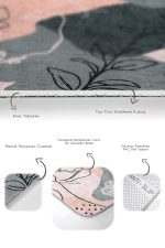 - PaspasTakimi-2li-Set93-Gorsel-3 - Realhomes  Pudra Zemin Bohem Motifli 2'li Kaymaz Tabanlı Banyo & Mutfak Paspas Takımı Realhomes