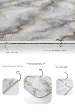 - PaspasTakimi-2li-Set96-Gorsel-3 - Realhomes  Mermer Zemin Siyah Mermer Detaylı 2'li Kaymaz Tabanlı Banyo & Mutfak Paspas Takımı Realhomes