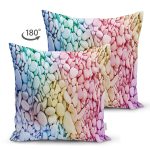 - Suet-K3738-Gorsel-1 - Realhomes Çift Taraflı Renkli Çakıl Taşları Motifli Dijital Baskılı Modern Süet Yastık Kırlent Kılıfı Realhomes