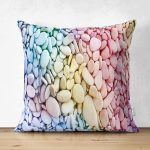 - Suet-K3738-Gorsel - Realhomes Çift Taraflı Renkli Çakıl Taşları Motifli Dijital Baskılı Modern Süet Yastık Kırlent Kılıfı Realhomes