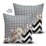 Çift Taraflı Realhomes Özel Tasarım Dijtal Baskılı Modern Süet Yastık Kırlent Kılıfı Realhomes