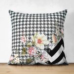 Çift Taraflı Realhomes Özel Tasarım Dijtal Baskılı Modern Süet Yastık Kırlent Kılıfı Realhomes