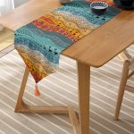 - UcgenRunner-10257-Gorsel-2 - Realhomes Etnik Desen Tasarımlı Dijital Baskılı Modern Püsküllü Şönil Üçgen Runner Realhomes