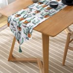 - UcgenRunner-2004-Gorsel-2 - Realhomes  Realhomes Kaktüs Baskılı Dekoratif Dijital Baskılı Özel Tasarım Püsküllü Şönil Üçgen Runner Realhomes