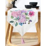 - UcgenRunner-2114-Gorsel-1 - Realhomes  Livense Özel Tasarım Dijital Baskılı Modern Püsküllü Şönil Üçgen Runner Realhomes