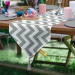 - UcgenRunner-320-Gorsel - Realhomes  RealHomes Dijital Baskılı Özel Tasarım Püsküllü Şönil Üçgen Runner Realhomes