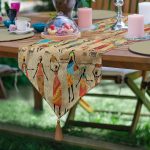 - UcgenRunner-3321-Gorsel - Realhomes  RealHomes Afrika Etnik Desenli Dijital Baskılı Modern Özel Tasarım Püsküllü Şönil Üçgen Runner Realhomes