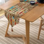 - UcgenRunner-3321-Gorsel-2 - Realhomes  RealHomes Afrika Etnik Desenli Dijital Baskılı Modern Özel Tasarım Püsküllü Şönil Üçgen Runner Realhomes