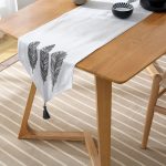 - UcgenRunner-3401-Gorsel-2 - Realhomes Realhomes Karakalem Tüy Desenli Dikital Baskılı Modern Özel Tasarım Püsküllü Şönil Üçgen Runner Realhomes