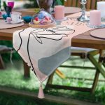 - UcgenRunner-5759-Gorsel - Realhomes RealHomes Dijital Baskılı Özel Tasarım Püsküllü Şönil Üçgen Runner Realhomes