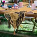 - UcgenRunner-5809-Gorsel - Realhomes Etnik Afrika Desenli Modern Püsküllü Şönil Üçgen Runner Realhomes