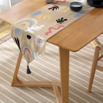 - UcgenRunner-7385-Gorsel-2 - Realhomes Realhomes Hardal Zeminli Rengarenk Çiçek Desenli Dijital Baskılı Özel Tasarım Püsküllü Şönil Üçgen Runner Realhomes