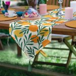 Realhomes Özel Tasarım Dijital Baskılı Modern Püsküllü Şönil Üçgen Runner Realhomes