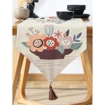 - UcgenRunner-7530-Gorsel-1 - Realhomes Realhomes Rengarenk Zeminli Onedraw Çizimli Çiçek Desenli Dijital Baskılı Özel Tasarım Püsküllü Şönil Üçgen Runner Realhomes