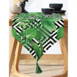 - UcgenRunner-866-Gorsel-1 - Realhomes  RealHomes Dijital Baskılı Özel Tasarım Püsküllü Şönil Üçgen Runner Realhomes