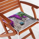 Çiçek Sokağı Dekorati Kare Sandalye Minderi Realhomes