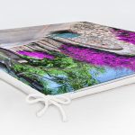 Çiçek Sokağı Dekorati Kare Sandalye Minderi Realhomes