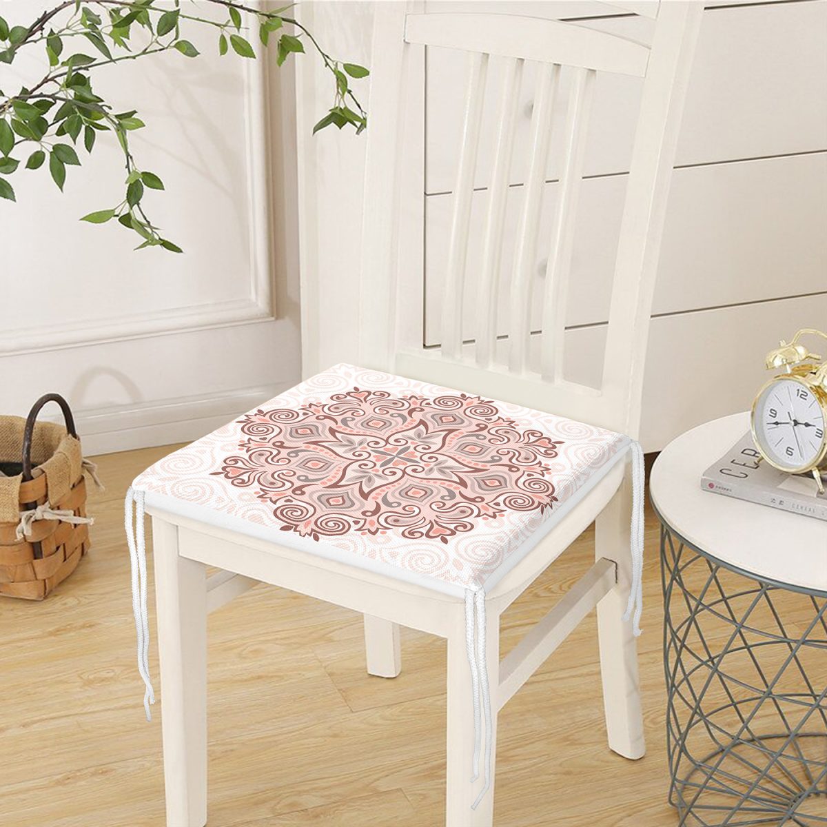 Modern Desenli Dekorati Kare Sandalye Minderi 40x40cm ermuarlı Realhomes