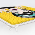 Pop Art Resimli Dekorati Kare Sandalye Minderi Realhomes