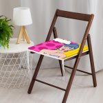 Pop Art Resimli Dekorati Kare Sandalye Minderi Realhomes
