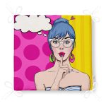 Pop Art Resimli Dekorati Kare Sandalye Minderi Realhomes