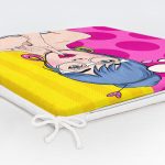 Pop Art Resimli Dekorati Kare Sandalye Minderi Realhomes