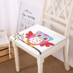 Baykuş Desenli Dekorati Kare Sandalye Minderi Realhomes