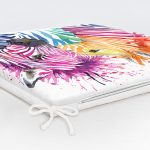 Zebra Desen Dekorati Kare Sandalye Minderi 40x40cm ermuarlı Realhomes