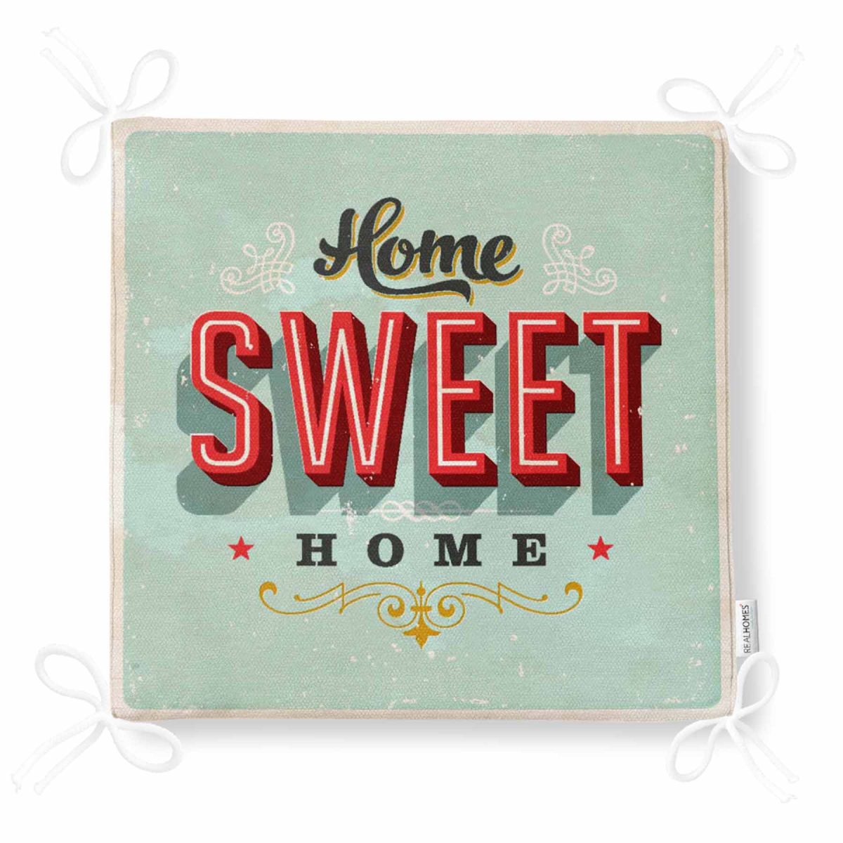 Home Sweet Home Dekorati Kare Sandalye Minderi Realhomes