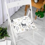 - httpsrealarge.comserdarMinderFermuarli-KareFrm-3043-Gorsel12-Gorsel-2 - Realhomes  Ekru Zeminli Geyik ve Yaprak Motifler iDijital Baskılı Fermuarlı Sandalye Minderi Realhomes