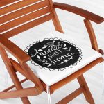 Home Sweet Home Dekorati Kare Sandalye Minderi 40x40cm Fermuarlı Realhomes