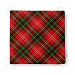 Kırmızı Zeminde Siyah Edkose Desenli Dekoratif Fermuarlı Sandalye Minderi Realhomes