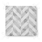 Geometrik Desenli Mermer Zeminli Modern Fermuarlı Sandalye Minderi Realhomes