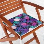 - httpsrealarge.comserdarMinderFermuarli-KareFrm-3158-Gorsel12-Gorsel - Realhomes Lacivert Tropikal Desenli Dijital Baskılı Fermuarlı Sandalye Minderi Realhomes