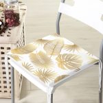 - httpsrealarge.comserdarMinderFermuarli-KareFrm-3159-Gorsel12-Gorsel-3 - Realhomes  Beyaz Zeminde Vizon Yapraklar Dijital Baskılı Fermuarlı Sandalye Minderi Realhomes