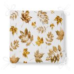 - httpsrealarge.comserdarMinderFermuarli-KareFrm-3163-Gorsel12-Gorsel-4 - Realhomes  Beyaz Zeminde Altın Yapraklar Desenli Dijital Baskılı Fermuarlı Sandalye Minderi Realhomes