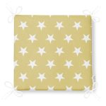 Yıldız Desenli Dekorati Kare Sandalye Minderi 40x40cm ermuarlı Realhomes