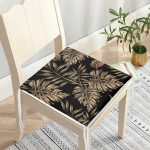 - httpsrealarge.comserdarMinderFermuarli-KareFrm-3189-Gorsel12-Gorsel-2 - Realhomes Siyah Zeminde Altın Renkli Yapraklar Desenli Fermuarlı Sandalye Minderi Realhomes