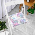 - httpsrealarge.comserdarMinderFermuarli-KareFrm-3210-Gorsel12-Gorsel - Realhomes Pudra Zeminli Geometrik Palmiye Yaprakları Modern Fermuarlı Sandalye Minderi Realhomes