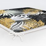 - httpsrealarge.comserdarMinderFermuarli-KareFrm-3233-Gorsel12-Gorsel-5 - Realhomes  Siyah Zeminde Palmiye Yaprakları Özel Tasarım Fermuarlı Sandalye Minderi Realhomes