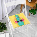 - httpsrealarge.comserdarMinderFermuarli-KareFrm-3234-Gorsel12-Gorsel-2 - Realhomes  Sarı Zeminli Ananas Detaylı Modern Fermuarlı Sandalye Minderi Realhomes