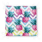 Renkli Zigzag Desenli Ananaslar Modern Tasarımlı Fermuarlı Sandalye Minderi Realhomes