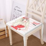 Çizgili Grl Power Desenli Dijital Baskılı Dekoratif Fermuarlı Sandalye Minderi Realhomes