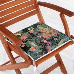 - httpsrealarge.comserdarMinderFermuarli-KareFrm-3308-Gorsel12-Gorsel - Realhomes  Lacivert Zeminli Amazon Ormanları Temalı Modern Fermuarlı Sandalye Minderi Realhomes