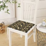 - httpsrealarge.comserdarMinderFermuarli-KareFrm-3310-Gorsel12-Gorsel-2 - Realhomes  Siyah Zeminli Altın Yapraklar Motifli Dekoratif Fermuarlı Sandalye Minderi Realhomes