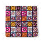 Kareli Etnik Desenli Özel Tasarım Fermuarlı Sandalye Minderi Realhomes