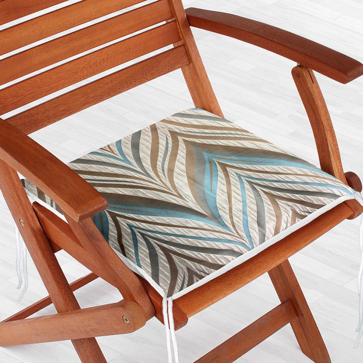 Renklerin Uyumu Geometrik Tasarımlı Dekoratif Fermuarlı Sandalye Minderi Realhomes