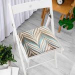 Renklerin Uyumu Geometrik Tasarımlı Dekoratif Fermuarlı Sandalye Minderi Realhomes