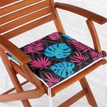 - httpsrealarge.comserdarMinderFermuarli-KareFrm-3392-Gorsel12-Gorsel-1 - Realhomes Siyah Zeminde Pempe Mavi Zambak Desenli Modern Fermuarlı Sandalye Minderi Realhomes